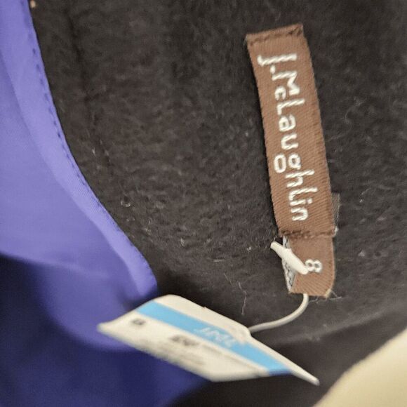 J Mclaughlin Jenna Wool Cashmere Pencil Knee Length Skirt Career NWT Women's Bla - Picture 4 of 5